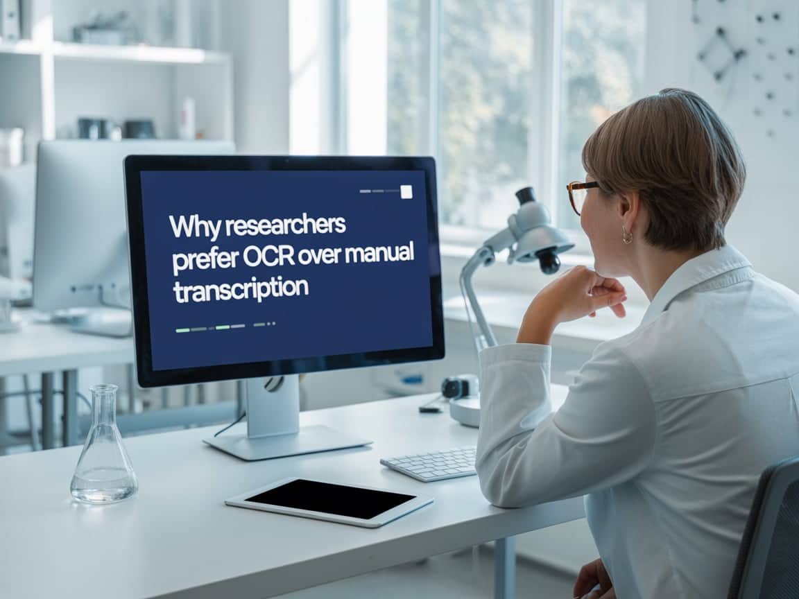 Why Researchers Prefer OCR Over Manual Transcription