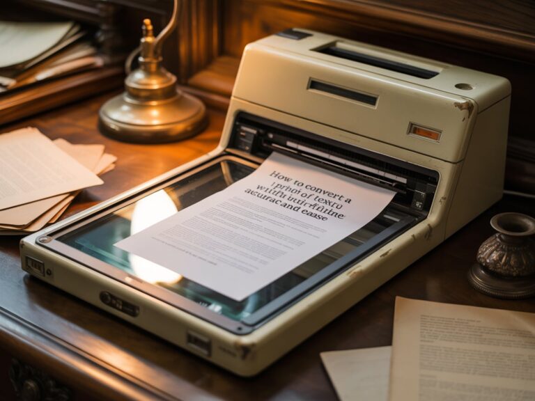 How to Convert a Print of Text to Digital Format with Accuracy and Ease