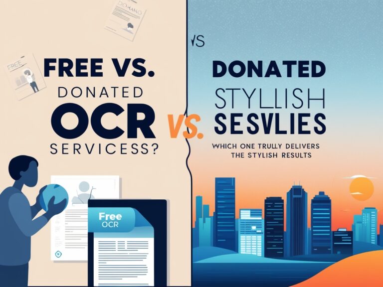 Free vs. Donated OCR Services