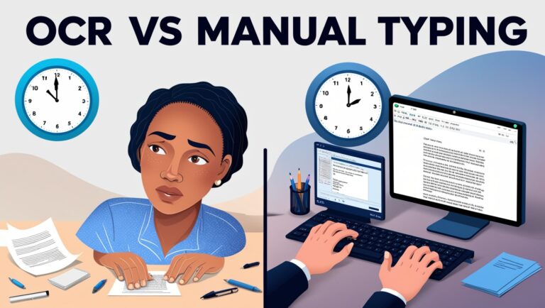 OCR vs Manual Typing: Time and Accuracy Comparison