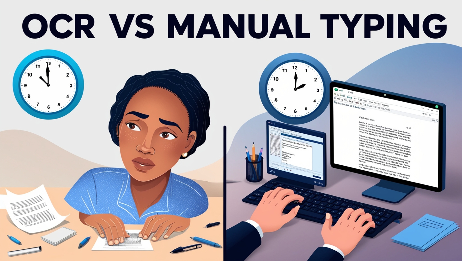 OCR vs Manual Typing: Time and Accuracy Comparison