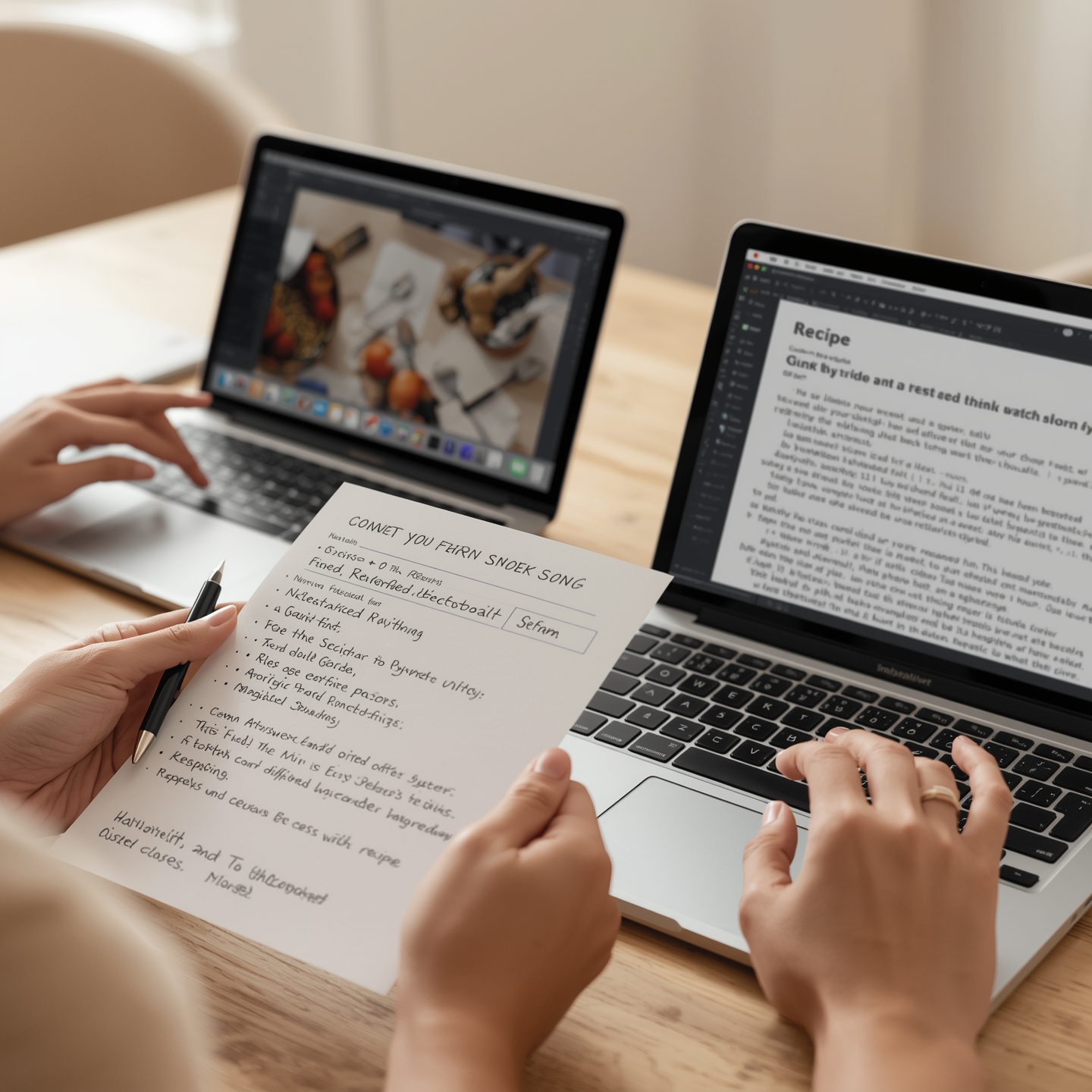 Converting Handwritten Recipes to Editable Text: A Smart Kitchen Hack