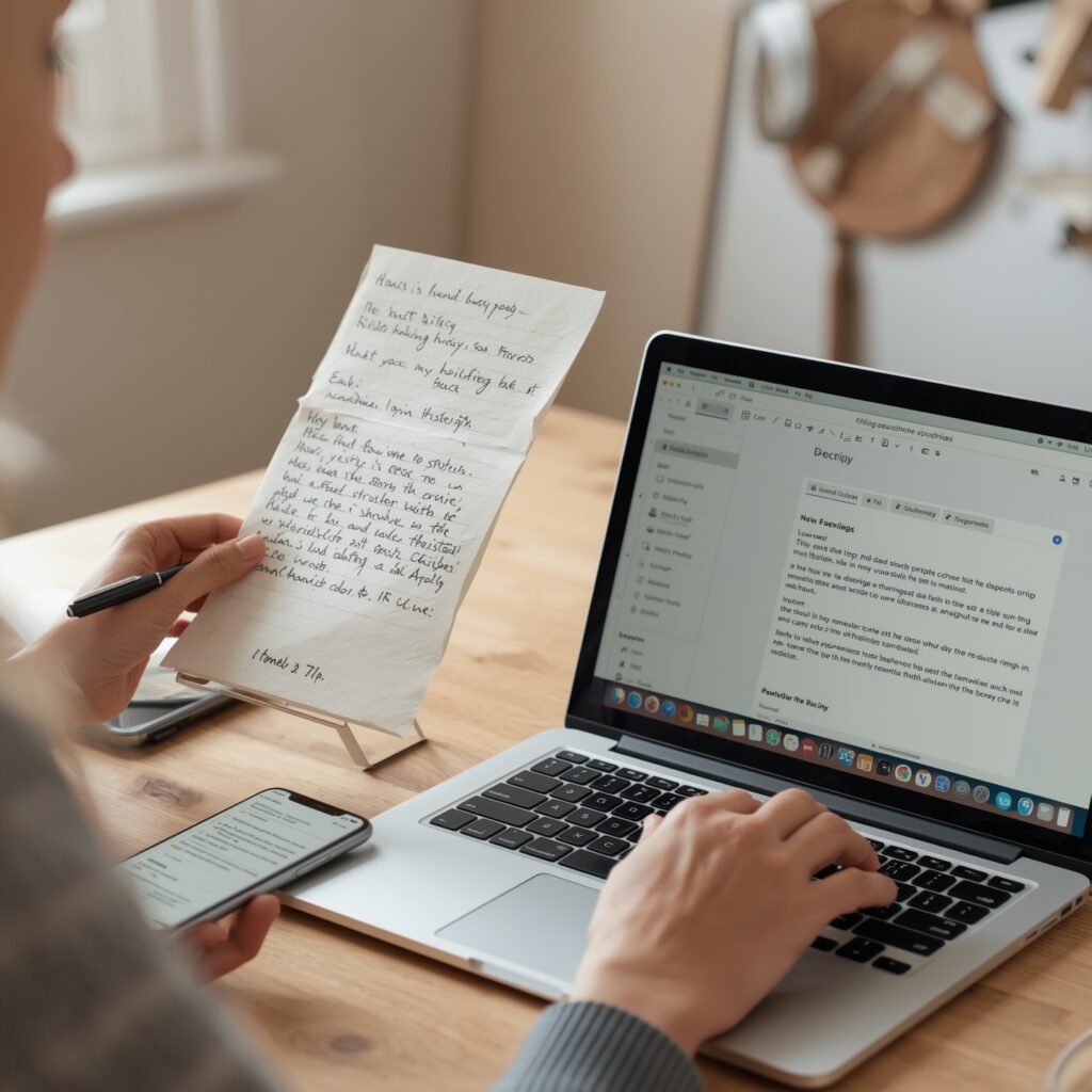 Converting Handwritten Recipes to Editable Text: A Smart Kitchen Hack
