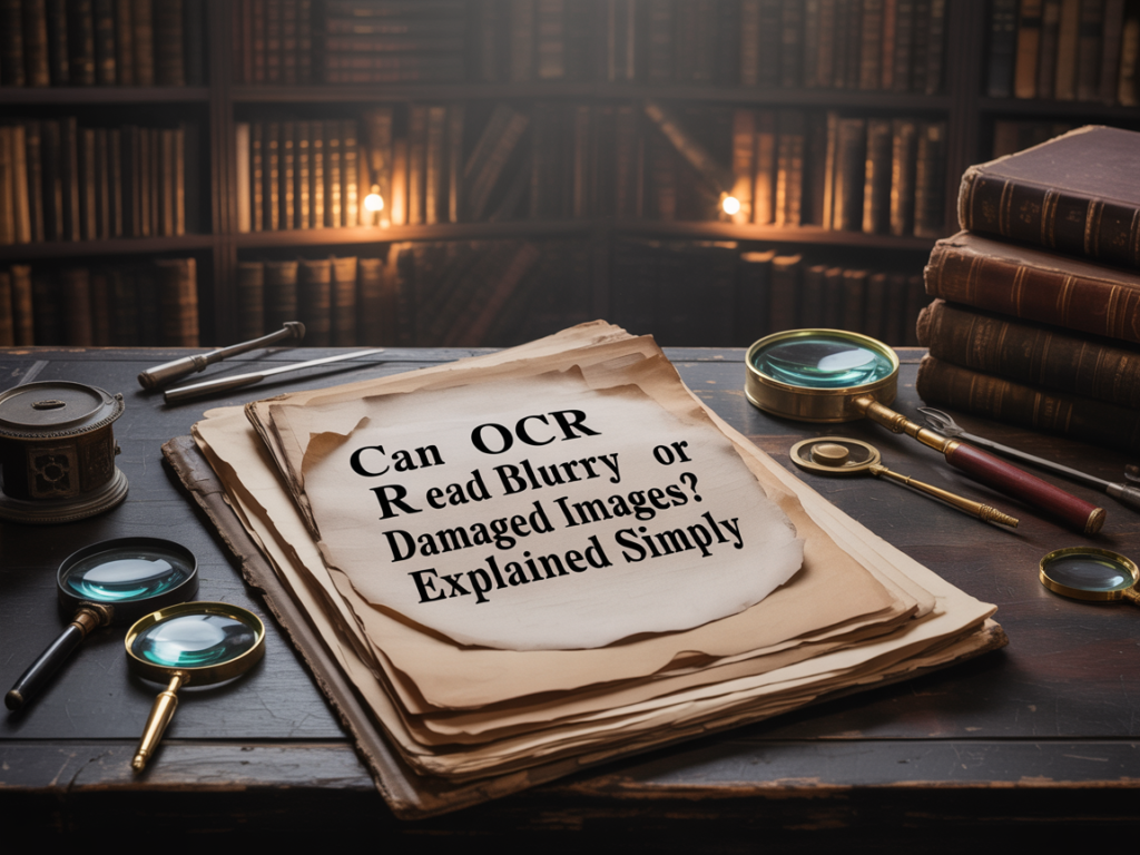 Can OCR Read Blurry or Damaged Images? Explained Simply