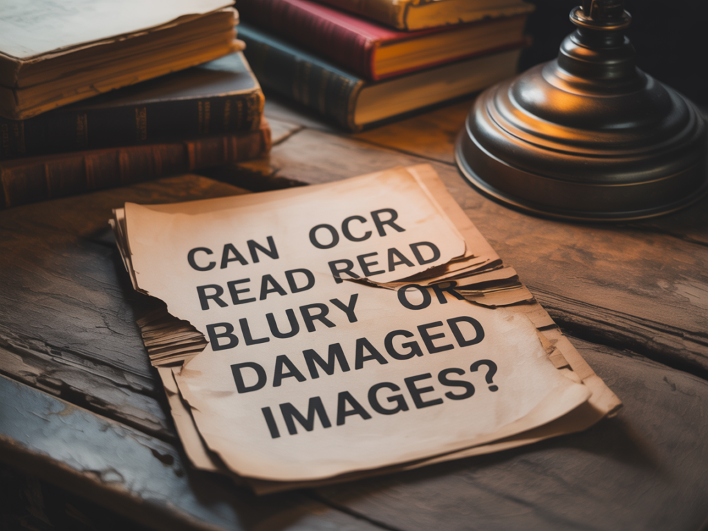 Can OCR Read Blurry or Damaged Images? Explained Simply